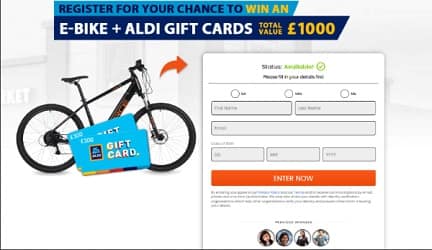 Ebike and Aldi Gift Card